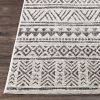 5 ft. x 8 ft. Black Off-White Chevron Coastal Boho Style Indoor Outdoor Area Rug