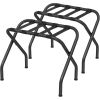 Set of 2- Sturdy Black Metal Folding Luggage Rack