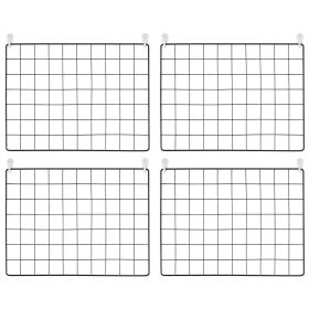 VEVOR Grid Wall Panels, 4 Packs Wire Wall Grid for Photo Pictures Display