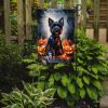 Scottish Terrier Puppy Halloween Garden Flag Mailbox Flag Decorative Yard Flag Banner Outside Patio Artwork Yard Flower Beds, Garden Size, Multicolor
