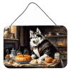 NEW Siberian Husky Fall Kitchen Pumpkins Wall or Door Hanging Prints Aluminum Metal Sign Kitchen Wall Bar Bathroom Plaque Home Decor, 8HX12W