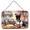 NEW Miniature Pinscher Fall Kitchen Pumpkins Wall or Door Hanging Prints Aluminum Metal Sign Kitchen Wall Bar Bathroom Plaque Home Decor, 8HX12W