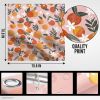 Peach Shower Curtains for Bathroom Decorations Pink Bathroom Shower Curtain Fabric Orange Bathroom Decor Orange Curtains with 12 Hooks Apricot Colorfu