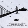 Chain Bridge - Hemu Wall Decals Stickers Appliques Home Decor 19.7 BY 27.5 Inches