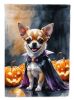 Chihuahua Puppy Halloween Garden Flag Mailbox Flag Decorative Yard Flag Banner Outside Patio Artwork Yard Flower Beds, Garden Size, Multicolor