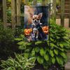 Chihuahua Puppy Halloween Garden Flag Mailbox Flag Decorative Yard Flag Banner Outside Patio Artwork Yard Flower Beds, Garden Size, Multicolor