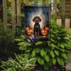 German Wirehaired Pointer Puppy Halloween Garden Flag Mailbox Flag Decorative Yard Flag Banner Outside Patio Artwork Yard Flower Beds, Garden Size