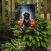 Newfoundland Puppy Halloween Garden Flag Mailbox Flag Decorative Yard Flag Banner Outside Patio Artwork Yard Flower Beds, Garden Size, Multicolor