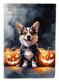 Corgi Puppy Halloween Garden Flag Mailbox Flag Decorative Yard Flag Banner Outside Patio Artwork Yard Flower Beds, Garden Size, Multicolor