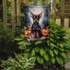 Miniature Pinscher Puppy Halloween Garden Flag Mailbox Flag Decorative Yard Flag Banner Outside Patio Artwork Yard Flower Beds, Garden Size