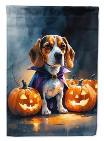 Beagle Puppy Halloween Garden Flag Mailbox Flag Decorative Yard Flag Banner Outside Patio Artwork Yard Flower Beds, Garden Size, Multicolor