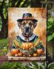 Bullmastiff Thanksgiving Garden Flag Mailbox Flag Decorative Yard Flag Banner Outside Patio Artwork Yard Flower Beds, Garden Size, Multicolor