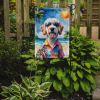 Labradoodle Summer Beach Time Garden Flag Mailbox Flag Decorative Yard Flag Banner Outside Patio Artwork Yard Flower Beds, Garden Size, Multicolor