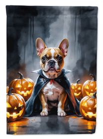 French Bulldog Puppy Halloween Garden Flag Mailbox Flag Decorative Yard Flag Banner Outside Patio Artwork Yard Flower Beds, Garden Size, Multicolor