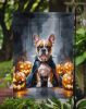 French Bulldog Puppy Halloween Garden Flag Mailbox Flag Decorative Yard Flag Banner Outside Patio Artwork Yard Flower Beds, Garden Size, Multicolor