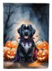 Newfoundland Puppy Halloween Garden Flag Mailbox Flag Decorative Yard Flag Banner Outside Patio Artwork Yard Flower Beds, Garden Size, Multicolor